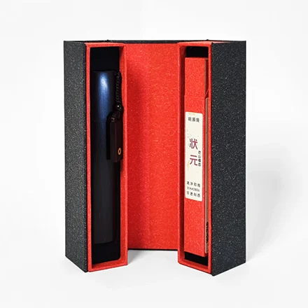 桃源境•状元檀香线香短筒礼盒 非遗制香天然单方香 紫光檀红木椭圆香筒香插 小众高级感中式香薰礼物-FB01AA0019