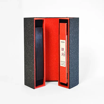 桃源境•状元檀香线香短筒礼盒 非遗制香天然单方香 紫光檀红木磁控香筒香插 小众高级感中式香薰礼物-FB01AA0020