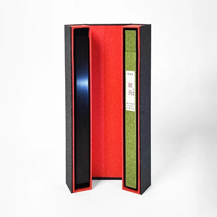 桃源境•状元檀香线香长筒礼盒 非遗制香天然单方香 紫光檀红木磁控香筒香插 小众高级感中式香薰礼物-FB01AA0025